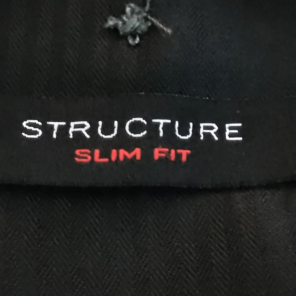 Structure Slim Fit Men's Heather Grey Flat Front Dress Pants 30x30 - Picture 2 of 11